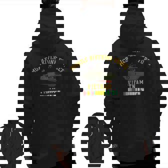 Mobile Riverine Force Vietnam Veteran Zip Up Hoodie Back Print | Mazezy
