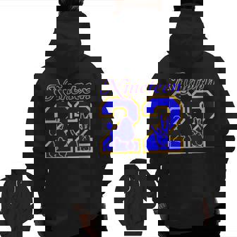 Nineteen 22 Poodle Zip Up Hoodie Back Print | Mazezy