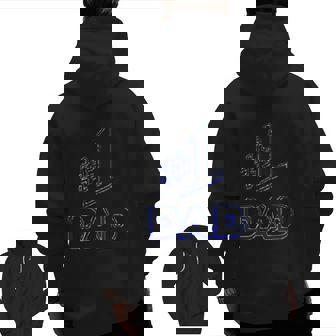 Number 1 Dad Lovers Zip Up Hoodie Back Print | Mazezy