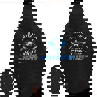 Proud Boyfriend Us Air Force Usaf Veteran Zip Up Hoodie Back Print | Mazezy