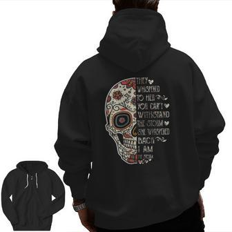 Your Pull Out Game Was Weak Af Happy Father's Day Zip Up Hoodie Back Print | Mazezy CA