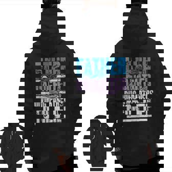 Scuba Diving Dad And Daughter Diving Partners For Life Zip Up Hoodie Back Print | Mazezy