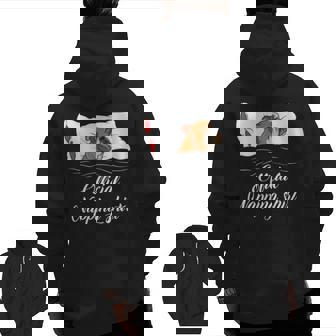 Sleeping English Bulldog Pyjamas Official Napping Zip Up Hoodie Back Print | Mazezy