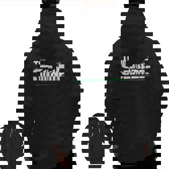The Sodfather Garden Landscaper Zip Up Hoodie Back Print | Mazezy