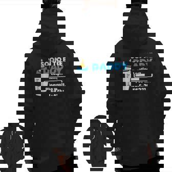 Soon To Be Daddy Loading Please Wait Future Dad Zip Up Hoodie Back Print | Mazezy