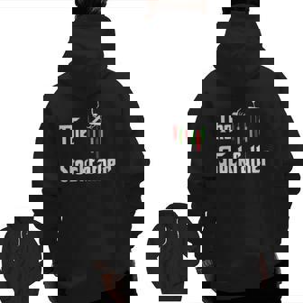 The Stockfather Father's Day Dad Stocks Bff Zip Up Hoodie Back Print | Mazezy