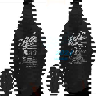 Uncle 2024 Loading Est Soon To Be Dad Pregnancy Announcement Zip Up Hoodie Back Print | Mazezy