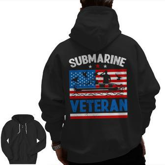 Us Submariner Veteran Submarine Day Zip Up Hoodie Back Print | Mazezy