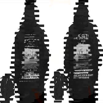 Uss Chilton Apa Zip Up Hoodie Back Print | Mazezy