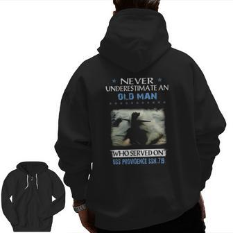 Uss Providence Ssn-719 Submarine Veterans Day Father Day Zip Up Hoodie Back Print | Mazezy