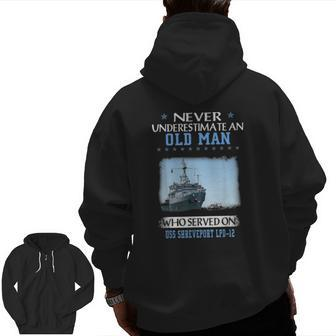 Uss Shreveport Lpd-12 Veterans Day Father Day Zip Up Hoodie Back Print | Mazezy