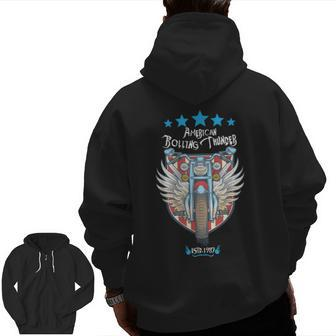 Ventage Rolling Thunder 2019 Memorial Day Veterans T-Shirt Zip Up Hoodie Back Print | Mazezy AU