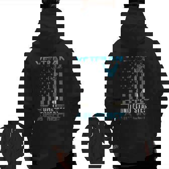 Veteran Of The United States Us Air Force Usaf Tank Top Zip Up Hoodie Back Print | Mazezy