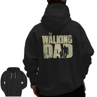 The Walking Dad Essential Zip Up Hoodie Back Print | Mazezy