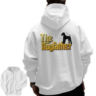 Airedale Terrier Airedale Terrier Zip Up Hoodie Back Print | Mazezy