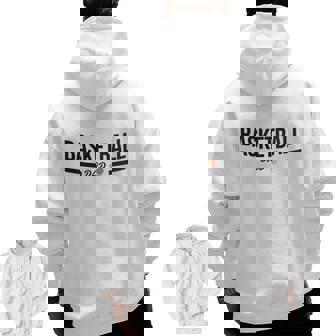 Basketball Dad Simple Zip Up Hoodie Back Print | Mazezy