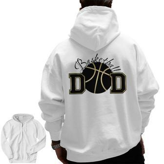 Basketball Dad S V2 Zip Up Hoodie Back Print | Mazezy