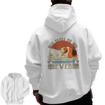 Best Guinea Pig Dad Ever Zip Up Hoodie Back Print | Mazezy