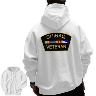 Chiraq Tees For All Chiraq Blue Small Zip Up Hoodie Back Print | Mazezy