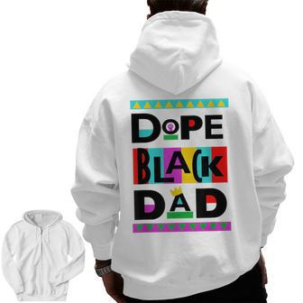 Crown Of Royalty Dope Black Dad Mens Zip Up Hoodie Back Print | Mazezy