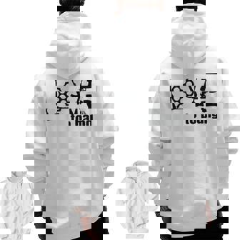 Embrace It Veteran Combat Military Deployed Zip Up Hoodie Back Print | Mazezy