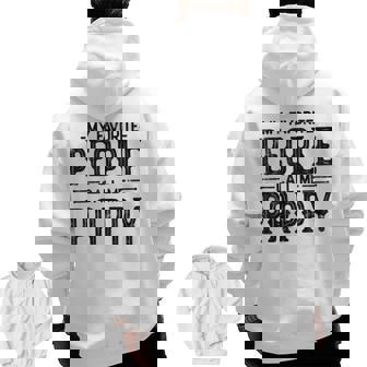 My Favorite People Call Me Pappy Fathers Day For Pappy Zip Up Hoodie Back Print | Mazezy