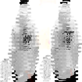 Maltese Dad Happy Fathers Day To My Amazing Daddy Maltese Zip Up Hoodie Back Print | Mazezy