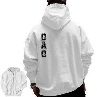 Mens Dad Does All Of The Dirty Jobs Dad Zip Up Hoodie Back Print | Mazezy