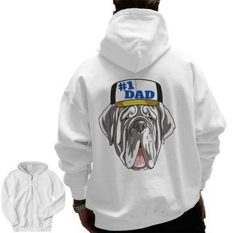 Neapolitan Mastiff 1 Dad Father's Day Zip Up Hoodie Back Print | Mazezy