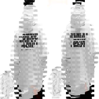 Nothing But A Peanut Gym S Zip Up Hoodie Back Print | Mazezy