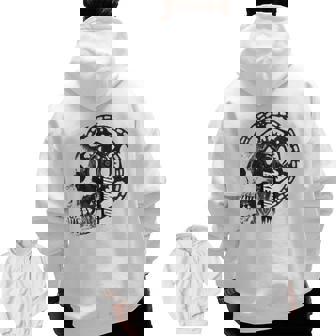 Road Cycling Great For Dads With Cycling Obsession Zip Up Hoodie Back Print | Mazezy