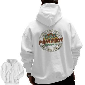 I Have Two Titles Dad And Pawpaw Zip Up Hoodie Back Print | Mazezy