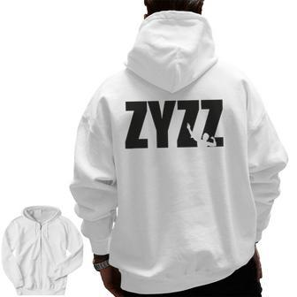 Zyzz Aziz Shavershian Gymer Zip Up Hoodie Back Print | Mazezy