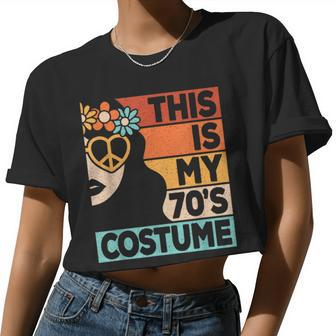This Is My 70S Costume 70S Disco 1970S 70S Outfit Women Women Cropped T-shirt - Monsterry