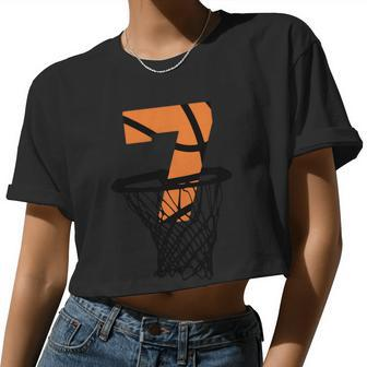 7Th Birthday Basketball 7Th Birthday Basketball Basketball Player Women Cropped T-shirt - Monsterry UK