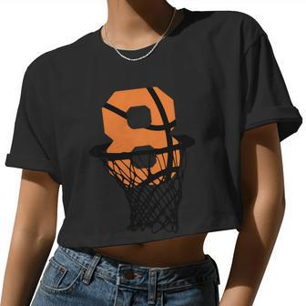 8Th Birthday Basketball 8Th Birthday Basketball Basketball Player Women Cropped T-shirt - Monsterry