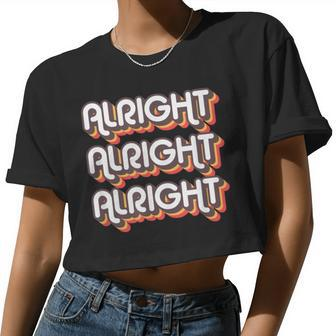 Alright Alright Roller Disco Outfit 70S Costume For Women Women Cropped T-shirt - Monsterry CA