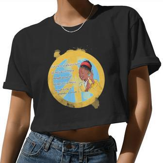 Amanda Women For There It Always Light If Only Were Brave Enough To See It Women Cropped T-shirt - Monsterry DE