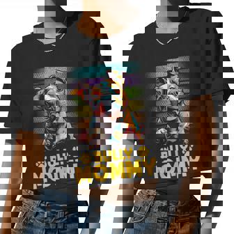 American Bully Mommy Proud Canine Dog Mother Women Cropped T-shirt - Monsterry