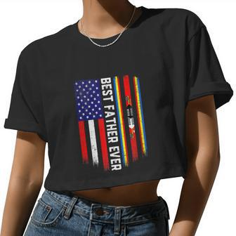American Flag Swaziland Flag 4Th Of July Women Cropped T-shirt - Monsterry CA