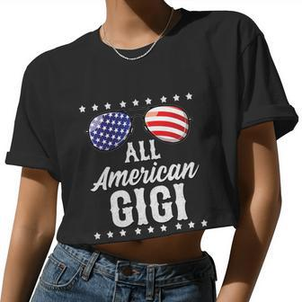 All American Gigi 4Th Of July Independence Women Cropped T-shirt - Monsterry UK