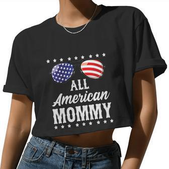 All American Mommy 4Th Of July Independence Women Cropped T-shirt - Monsterry CA