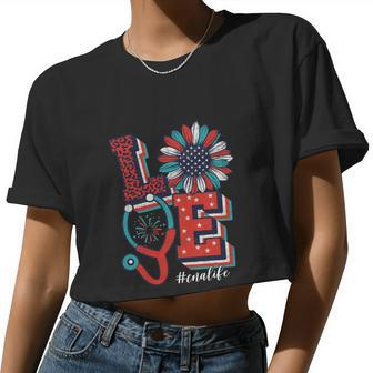 All American Nurse Scrub 4Th Of July Women Cropped T-shirt - Monsterry UK