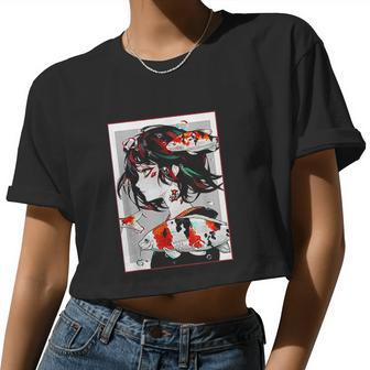 Anime Girl Japanese Aesthetic Anime Otaku Women Cropped T-shirt - Monsterry AU
