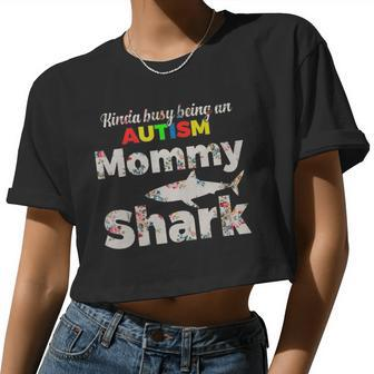 Autism Mommy For Christmas Women Cropped T-shirt - Monsterry