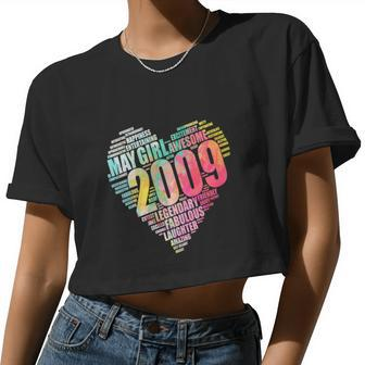 Awesome Big Heart 13Th Birthday Women Cropped T-shirt - Monsterry AU