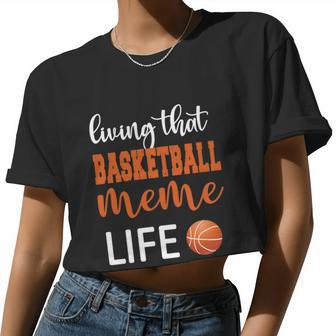 Basketball Meme Life Basketball Grandma Meme Women Cropped T-shirt - Monsterry DE
