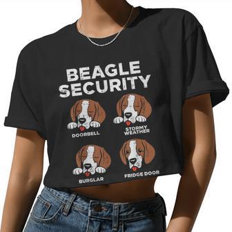 Beagle Security Pet Dog Lover Owner Women Women Cropped T-shirt - Monsterry AU