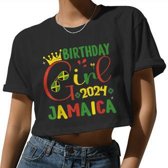 Birthday Jamaica Girls Trip 2024 Jamaica Birthday Squad Women Cropped T-shirt - Monsterry