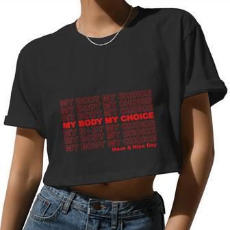 My Body My Choice 1973 Pro Roe Women Cropped T-shirt - Monsterry AU
